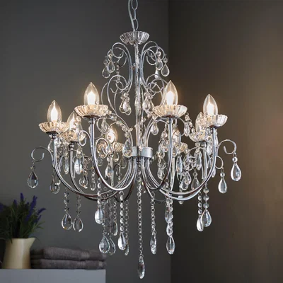 Dunelm Vogue Tabitha 8 Light 69cm Chandelier Chrome