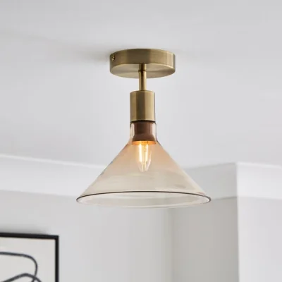 Dunelm Morgan Flush Ceiling Light