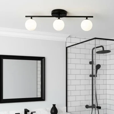 Dunelm Toronto 3 Light Bathroom Ceiling Light
