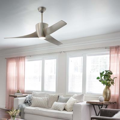 Dunelm Kichler Phree Ceiling Fan with Light & Remote, 142cm Silver