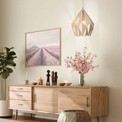 Dunelm EGLO Carlton-P Apricot Pendant Light Apricot