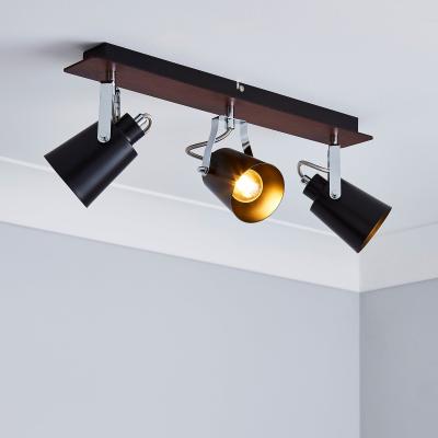 Dunelm Johan 3 Light Black Semi Flush Spotlight Bar