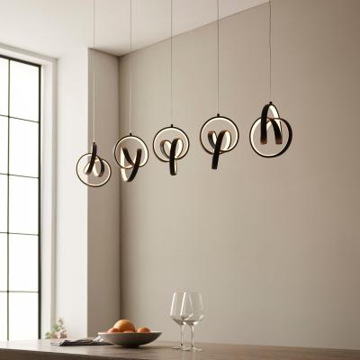 Dunelm Vogue Rocco 5 Light Diner Fitting Black