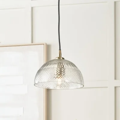 Dunelm Pacific Lifestyle Giselle Adjustable Domed Pendant Light