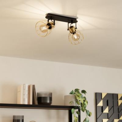 Dunelm EGLO Sambatello Industrial 2 Light Adjustable Spotlight