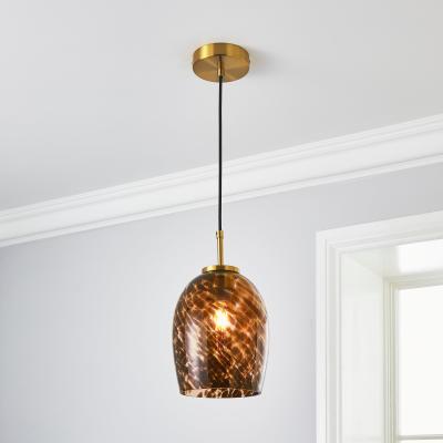 Dunelm Lilo 1 Light Pendant Ceiling Fitting Orange