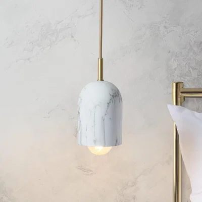 Dunelm Levi Marble Adjustable Pendant Light