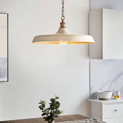 Dunelm Return - Vogue Ashton Pendant Light, White