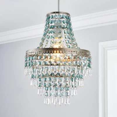 Dunelm Blenheim Easy Fit Pendant Seafoam