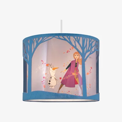 Dunelm Disney Frozen 2 Light Shade Blue, Orange and Purple