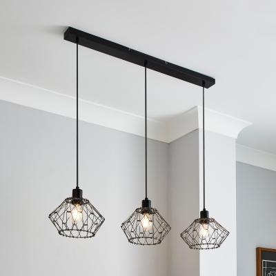 Dunelm Frances 3 Light Diner Ceiling Fitting Grey