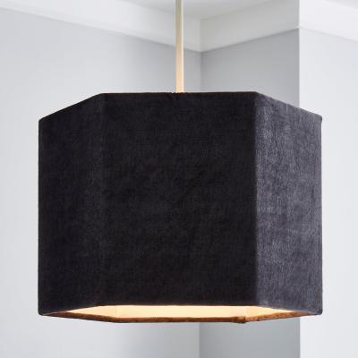 Dunelm Mona 30cm Hexagonal Shade Grey