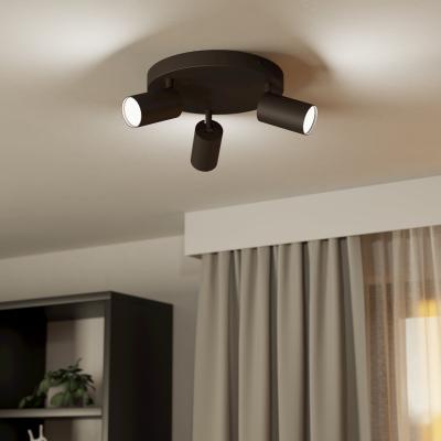 Dunelm EGLO Telimbela-Z 3 Light Adjustable Spotlight Black