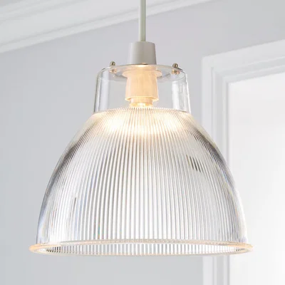 Dunelm Alanya Clear Acrylic Easy Fit Pendant Clear