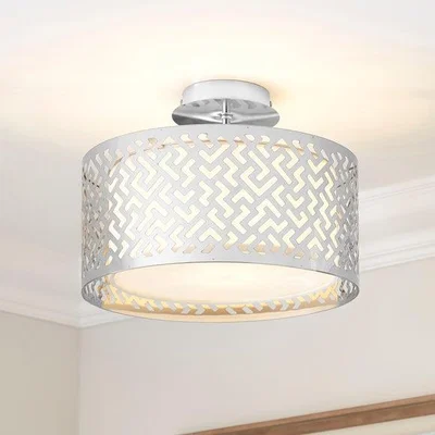 Dunelm Nyx Modern Semi Flush Ceiling Light