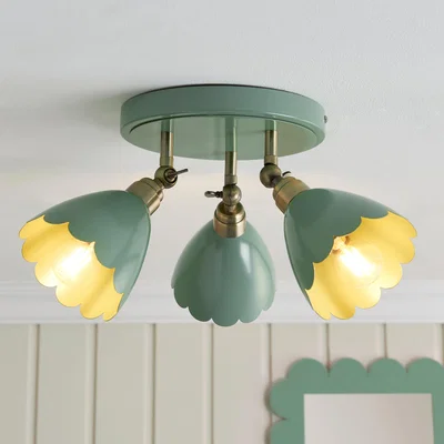 Dunelm Remi Scalloped 3 Light Adjustable Spotlight