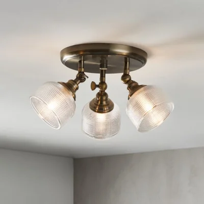 Dunelm Amesbury Industrial 3 Light Adjustable Spotlight