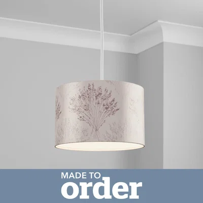 Dunelm Made To Order Cylinder Shade Emmer Plum