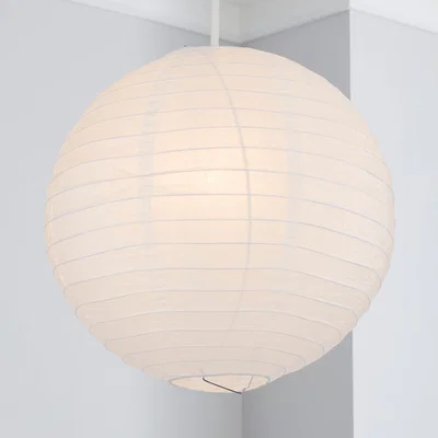 Dunelm Paper Lantern 35cm White Easy Fit Pendant White