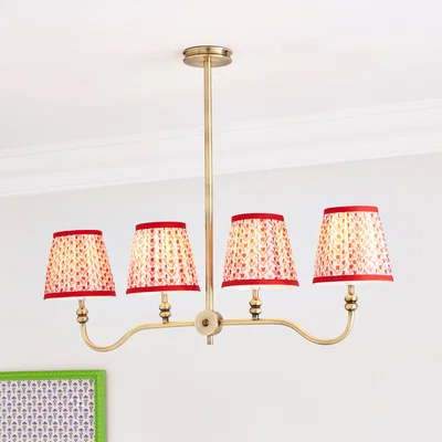 Dunelm Pride & Joy 4 Light Diner Ceiling Fitting Red