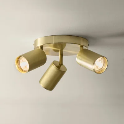 Dunelm Vector 3 Light Adjustable Spotlight