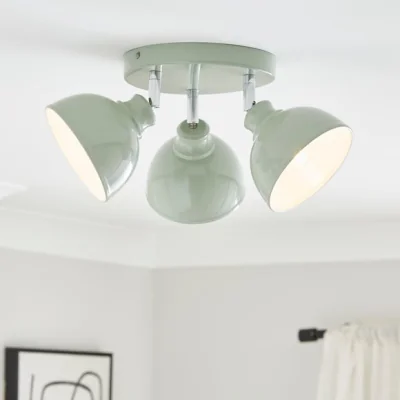 Dunelm Galley 3 Light Adjustable Semi Flush Spotlight