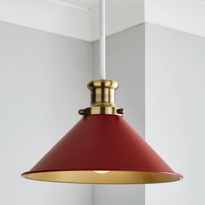 Dunelm Logan Easy Fit Pendant Red