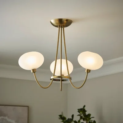 Dunelm Paris 3 Light Semi Flush Ceiling Light