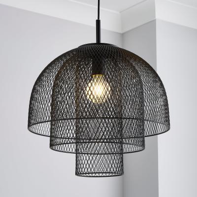 Dunelm Tori 1 Light Pendant Fitting Black