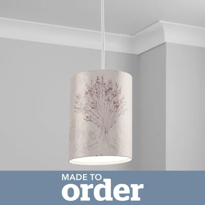 Dunelm Made To Order Tall Cylinder Shade Emmer Plum