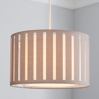 Dunelm Ellon 30cm Drum Grey Shade Grey