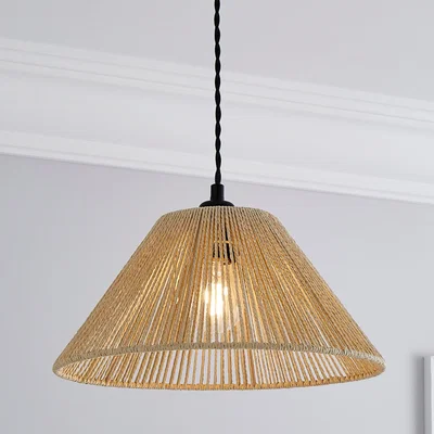 Dunelm Kabir Tapered String Pendant Shade Brown