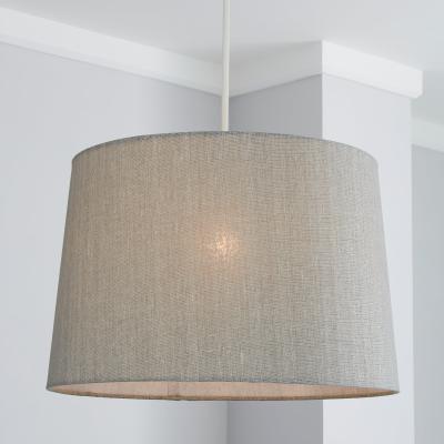 Dunelm Sara 40cm Tapered Grey Shade Grey