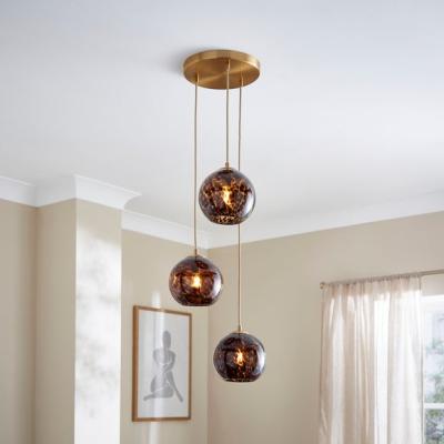 Dunelm Kira 3 Light Tortoiseshell Cluster Ceiling Light