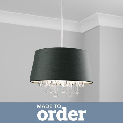 Dunelm Made to Order Beaded Shade Grey