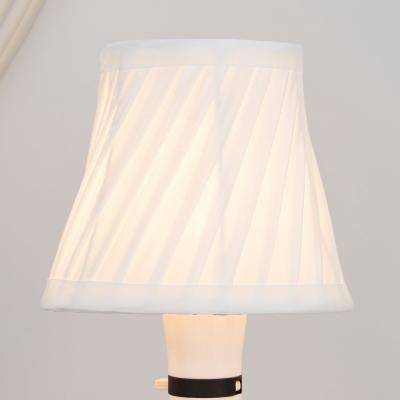 Dunelm Twisted Pleat 14cm Candle Ivory Shade White