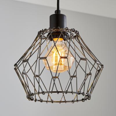 Dunelm Frances 1 Light Gunmetal Pendant Grey
