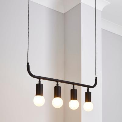 Dunelm Bradford Ceiling Fitting Matt Black Matt Black