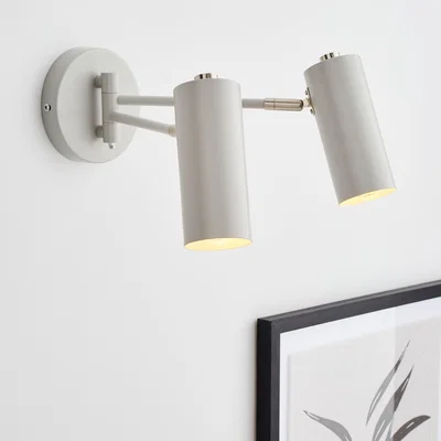 Dunelm Leila Dual Wall Light Grey