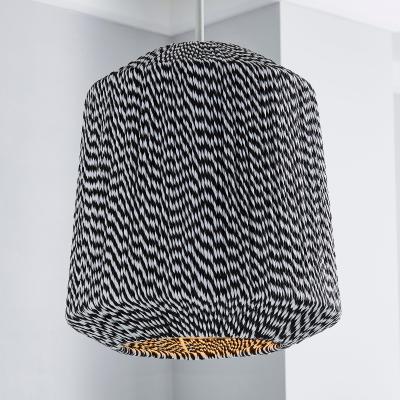 Dunelm Victor Black and White String Easy Fit Pendant Black and White