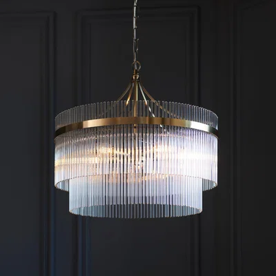 Dunelm Vogue Langdon 5 Light Chandelier Brass