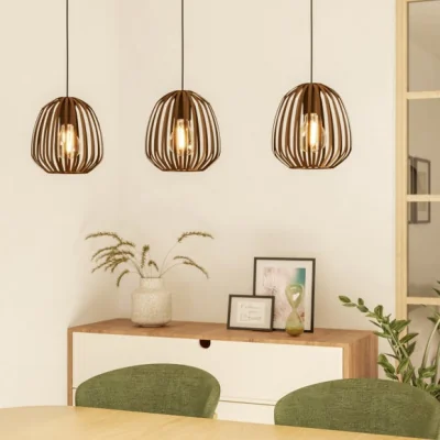 Dunelm EGLO Espinal Scandi 3 Light Adjustable Diner Ceiling Light