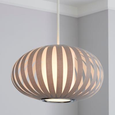 Dunelm Elements Monte Grey Easy Fit Pendant Grey