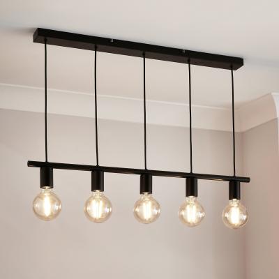 Dunelm Koppla 5 Light Diner Ceiling Fitting Black
