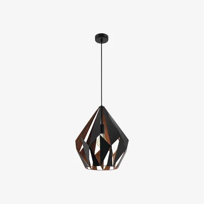 Dunelm EGLO Carlton Art Deco Geometric Pendant Light
