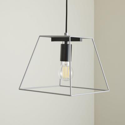 Dunelm Nella 1 Light Silver Pendant Ceiling Fitting Silver