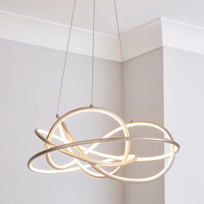 Dunelm Marlow Integrated LED Ceiling Fitting Silver Silver