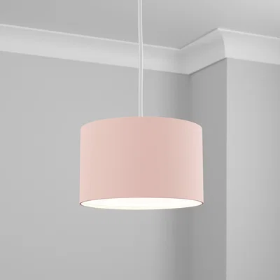 Dunelm Ava Drum Shade 28cm Pink