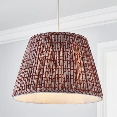 Dunelm Dash Ruched Tapered Shade Red
