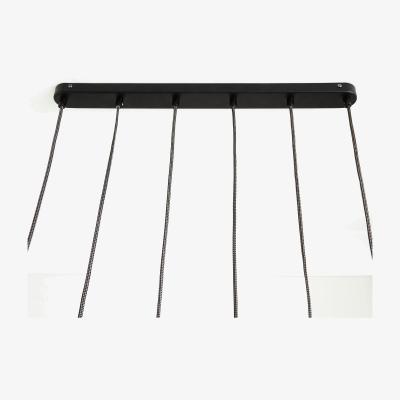 Dunelm Eli Milky 6 Light Cluster Ceiling Light Black